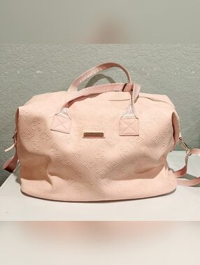 Juicy Couture Light Pink Embossed Travel Bag